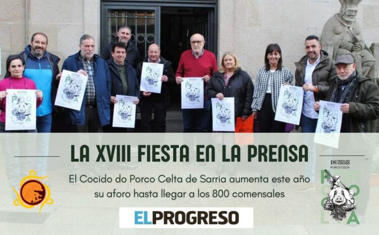  ¡Récord histórico en Sarria! 800 comensales celebrarán la mayoría de edad del Cocido do Porco Celta 🐷📈